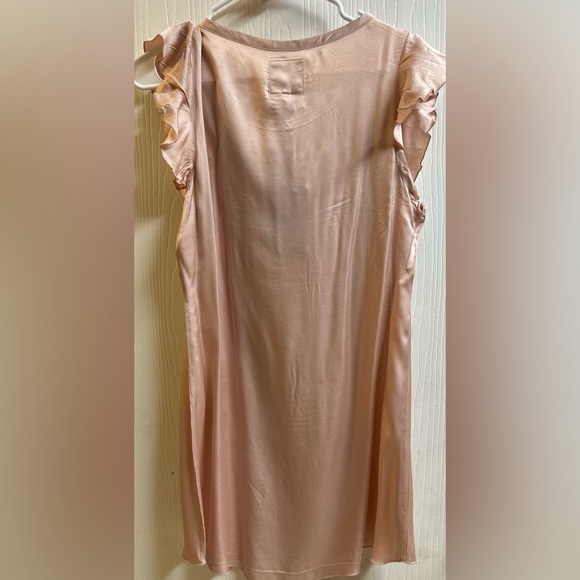 NWT Chaser Silky Fluttered Sleeve HiLo Shirttail Dress - Picture 6 of 6